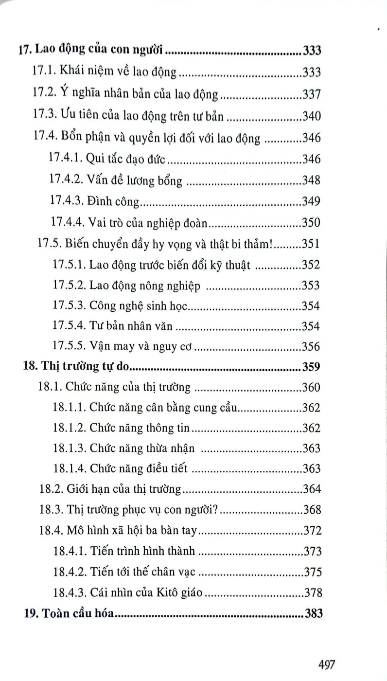 Nội dung mục lục và hình ảnh sách Một cái nhìn về giáo huấn xã hội Công giáo - Trang 6
