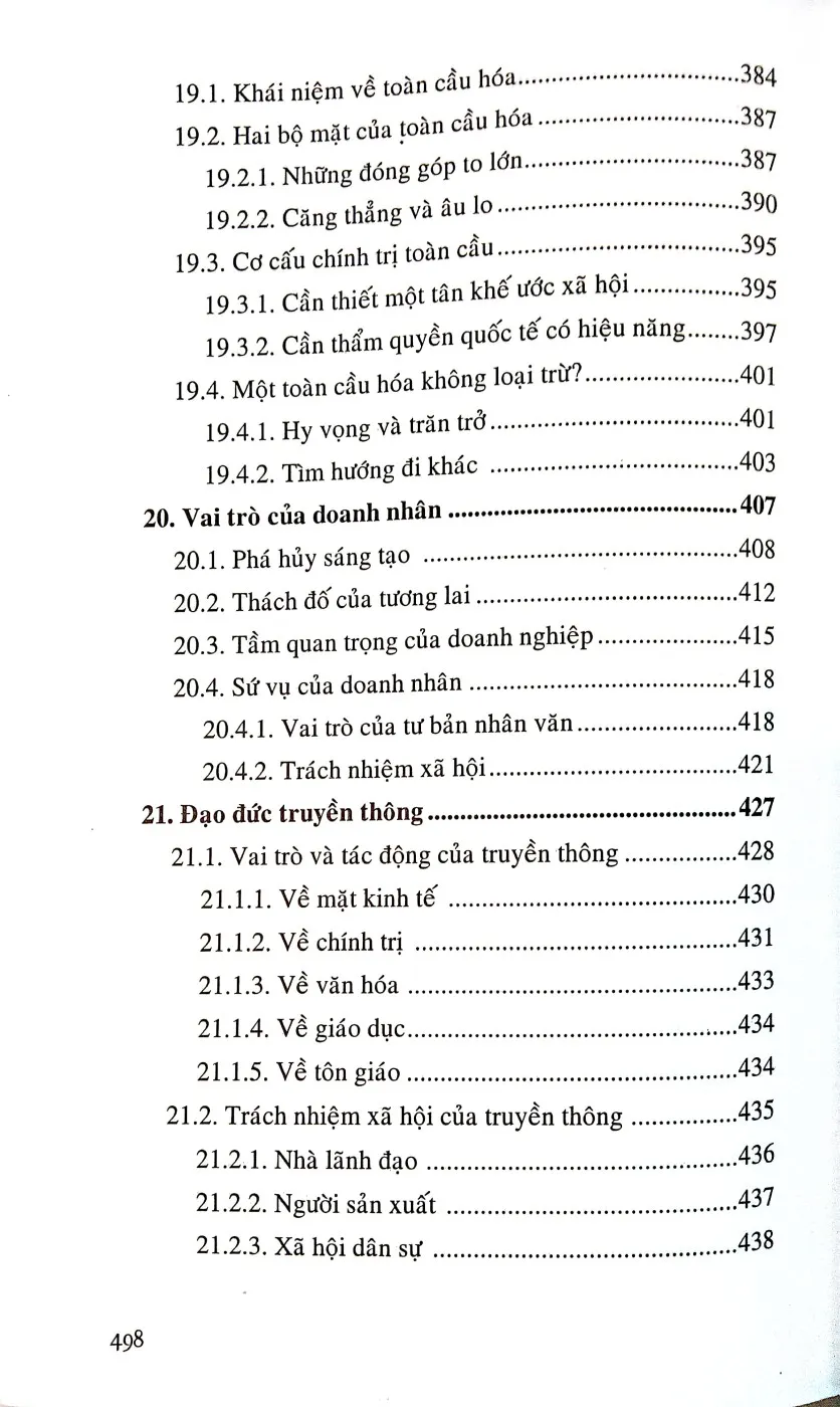 Nội dung mục lục và hình ảnh sách Một cái nhìn về giáo huấn xã hội Công giáo - Trang 7
