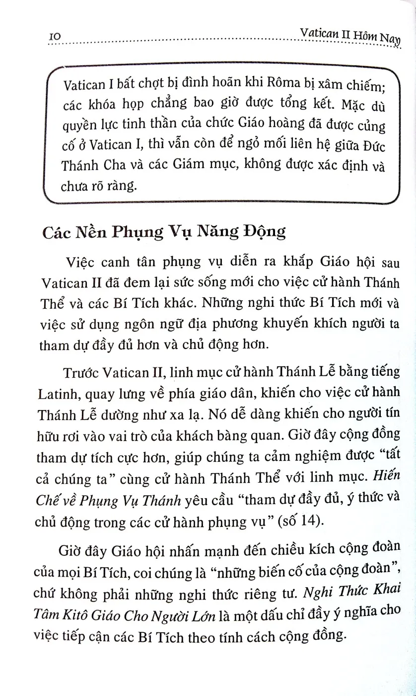 Nội dung mục lục và hình ảnh sách Vatican II hôm nay, kêu gọi người Công giáo nên thánh và phục vụ - Trang 7