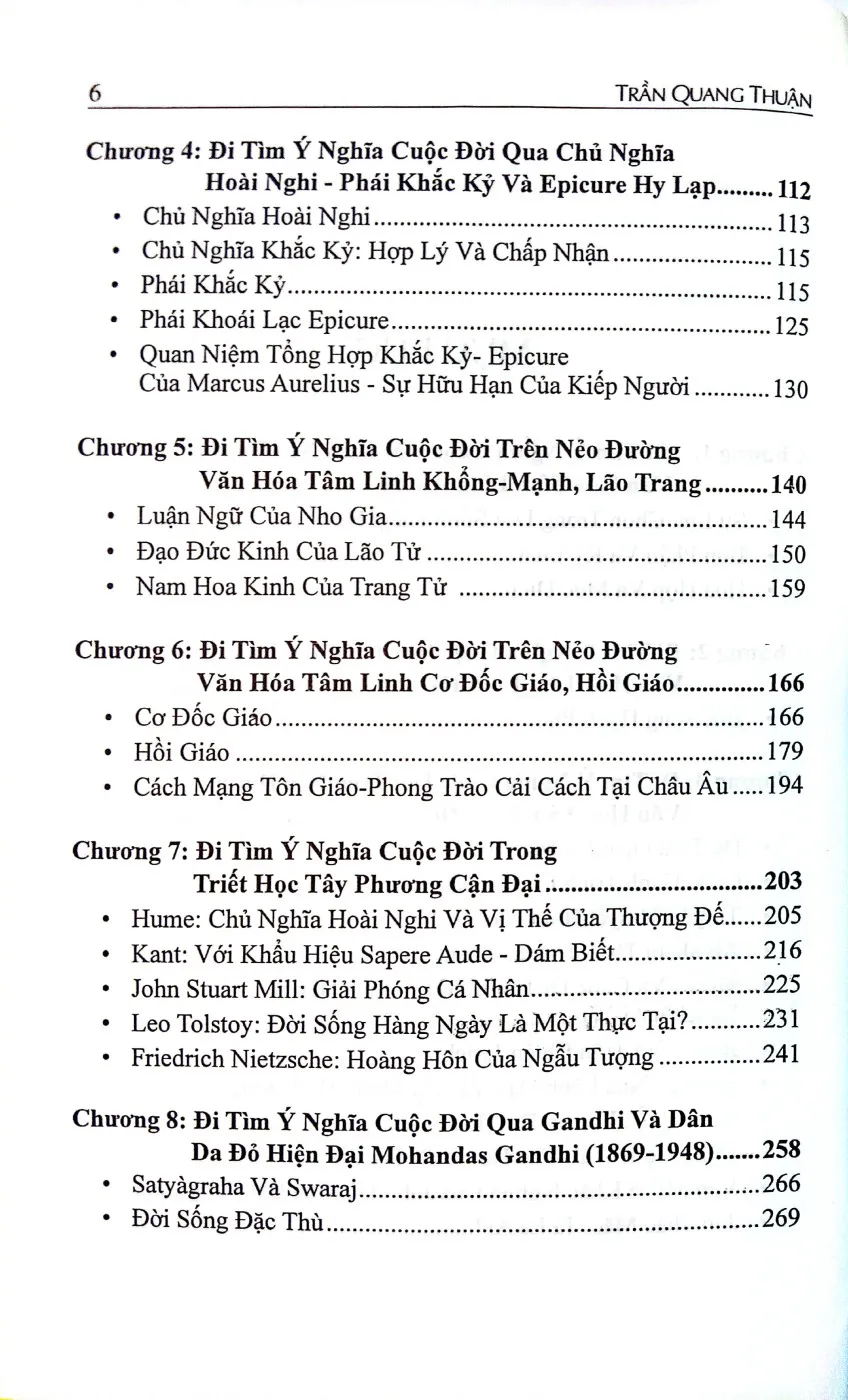 Mục lục chi tiết trang 2 sách Hành trình tâm linh đi tìm ý nghĩa của cuộc đời qua các nẻo đường văn hóa tâm linh