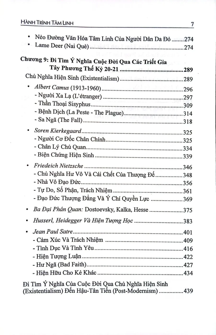 Mục lục chi tiết trang 3 sách Hành trình tâm linh đi tìm ý nghĩa của cuộc đời qua các nẻo đường văn hóa tâm linh