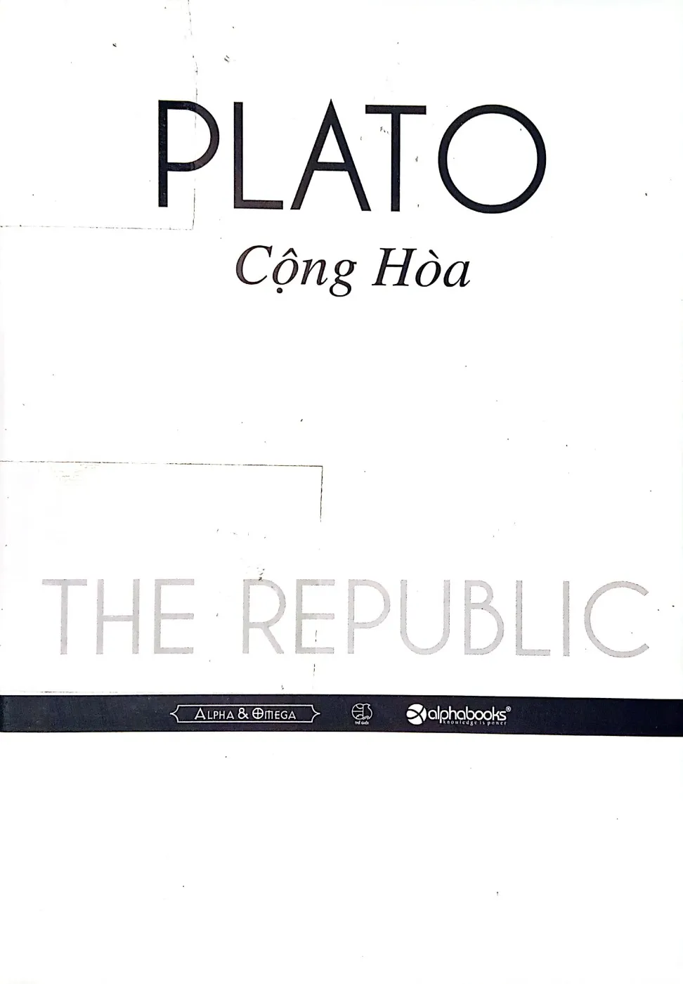 Trang bìa chính thức sách Platon cộng hòa