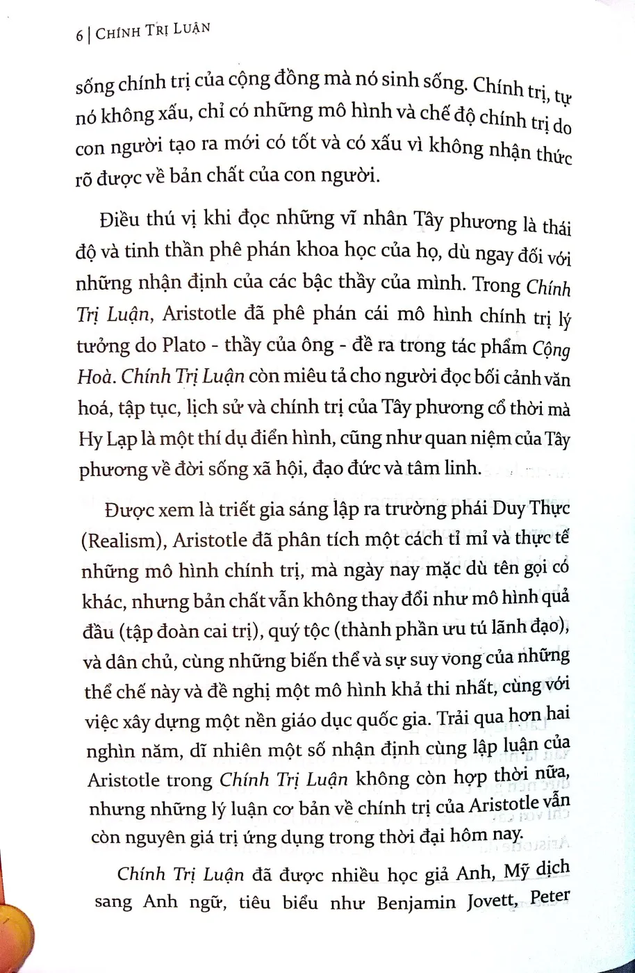 Mục lục chi tiết trang 2 sách Aristotle chính trị luận