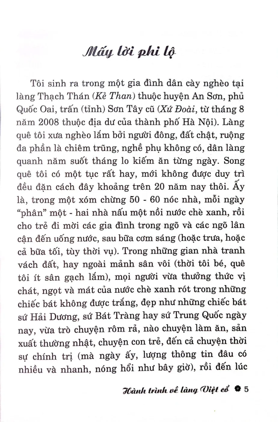 Mục lục chi tiết trang 3 sách Hành trình về làng Việt cổ tập II các làng quê xứ Nam