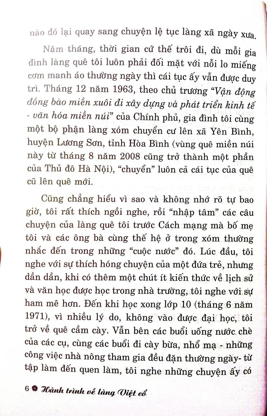 Nội dung trang phụ bản giới thiệu sách Hành trình về làng Việt cổ tập II các làng quê xứ Nam