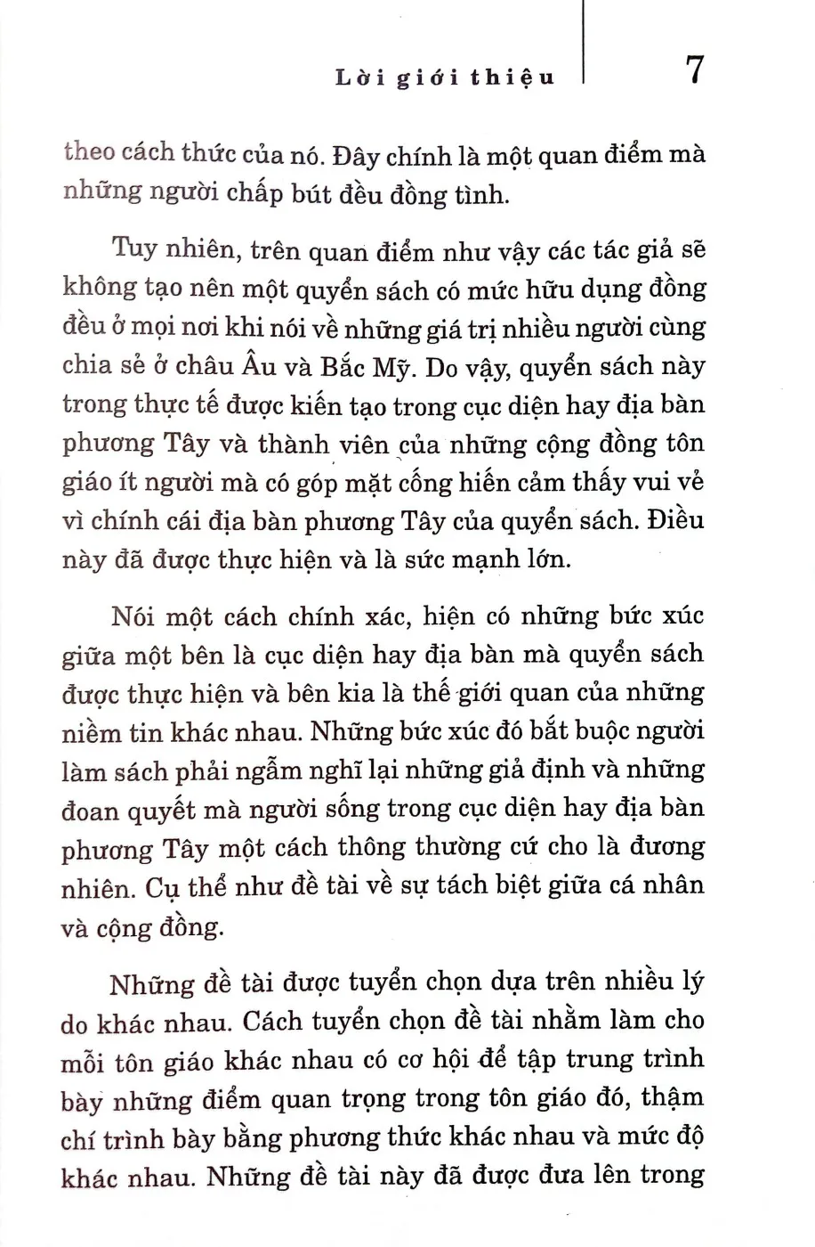 Nội dung trang phụ bản giới thiệu sách Đạo đức đa tôn giáo tập 1