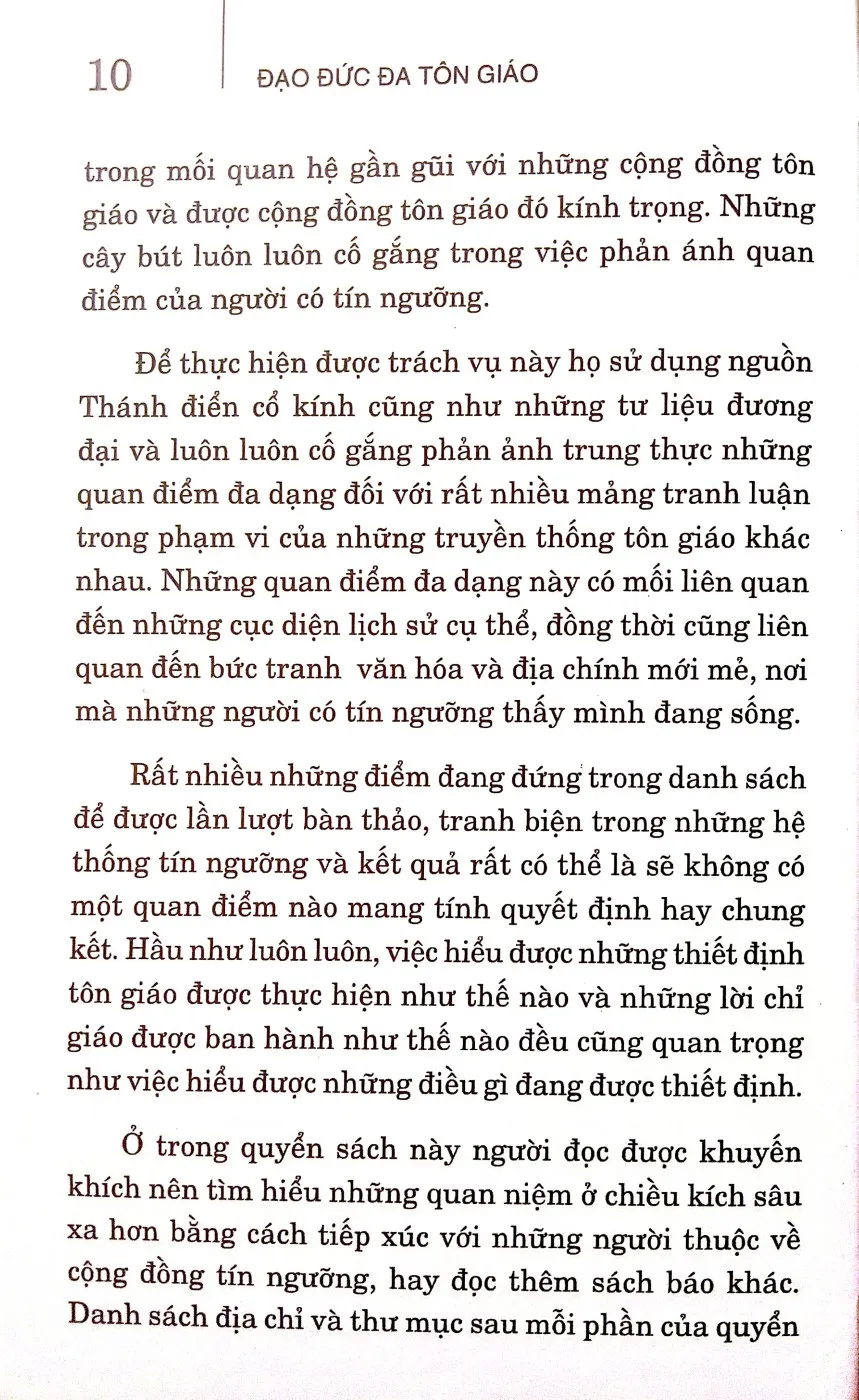 Nội dung mục lục và hình ảnh sách Đạo đức đa tôn giáo tập 1 - Trang 7