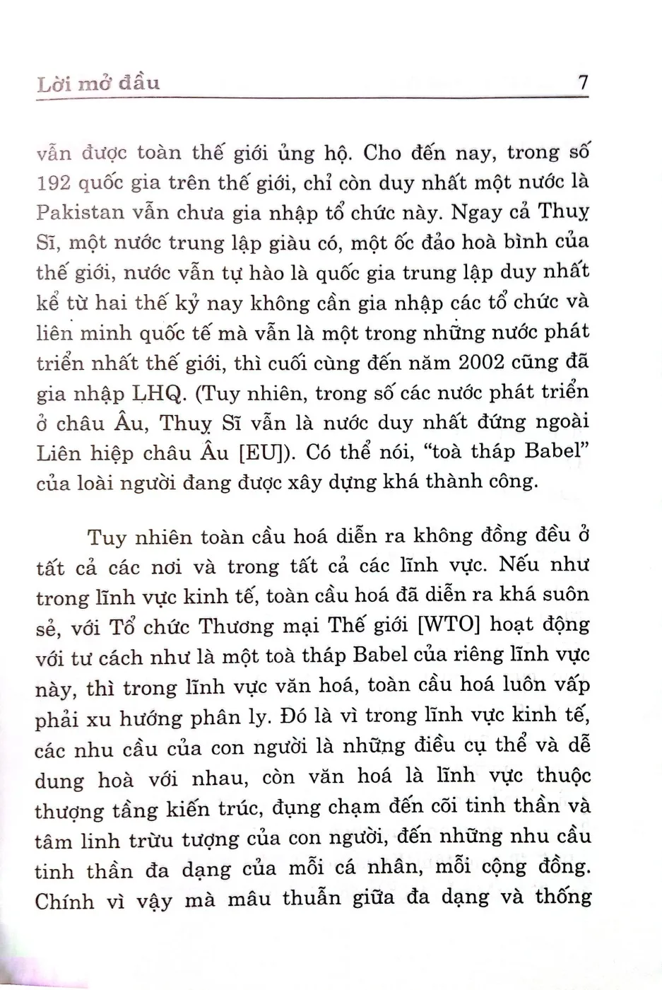 Nội dung mục lục và hình ảnh sách Văn hóa và phát triển trong bối cảnh toàn cầu hóa - Trang 5