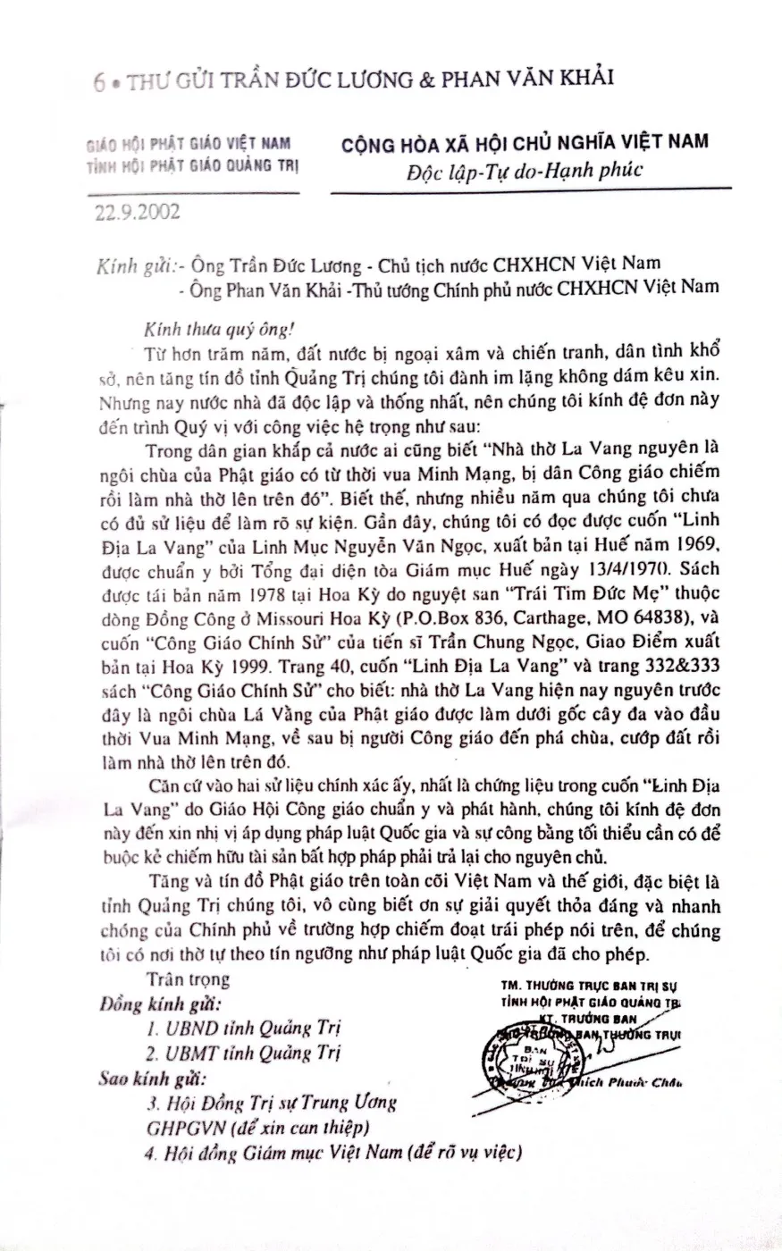 Nội dung mục lục và hình ảnh sách La Vang giáo sử - Trang 6
