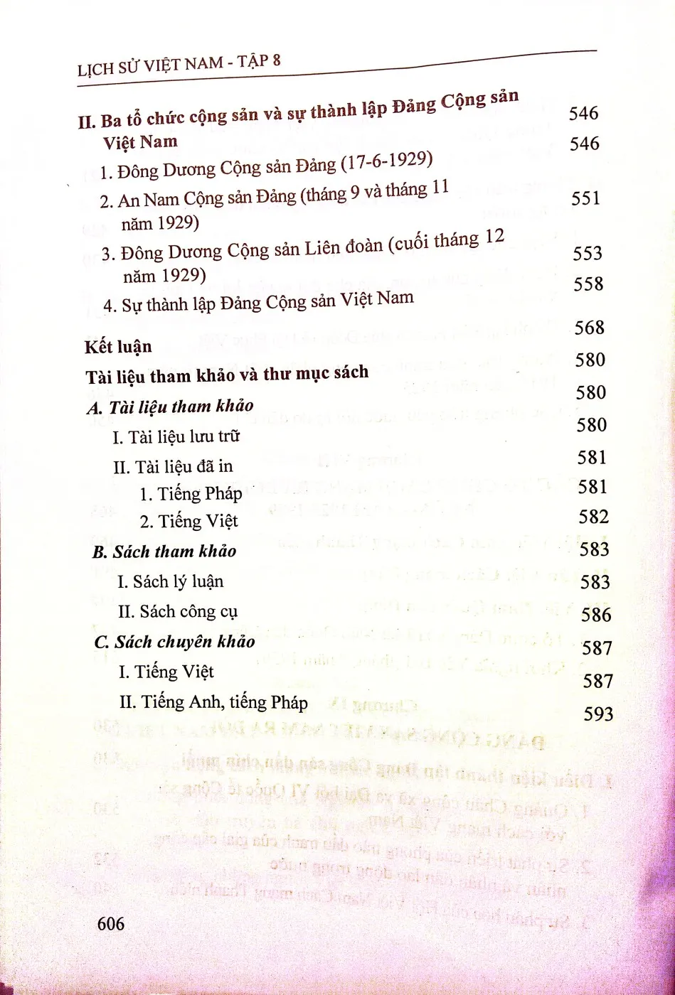 Nội dung mục lục và hình ảnh sách Lịch sử Việt Nam tập 8, từ thế kỷ 1919 đến thế kỷ 1930 - Trang 6