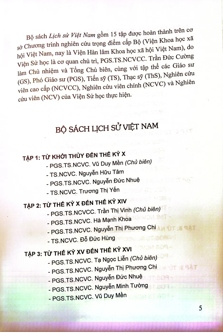 Nội dung mục lục và hình ảnh sách Lịch sử Việt Nam tập 8, từ thế kỷ 1919 đến thế kỷ 1930 - Trang 7