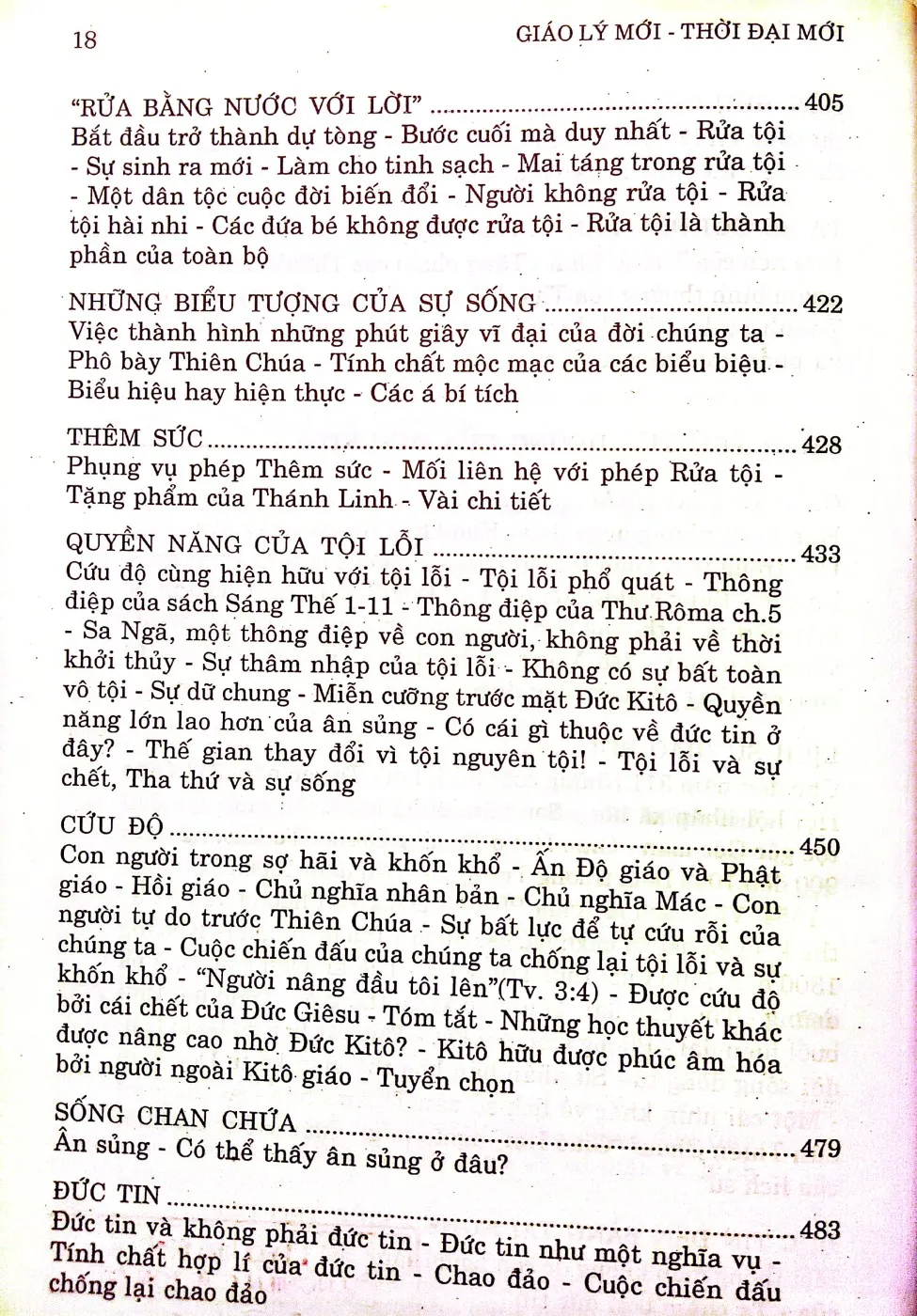 Nội dung mục lục và hình ảnh sách Giáo lý mới, thời đại mới đức tin Công giáo, với bản bổ sung của ủy ban Hồng y do Tòa Thánh chỉ định - Trang 6