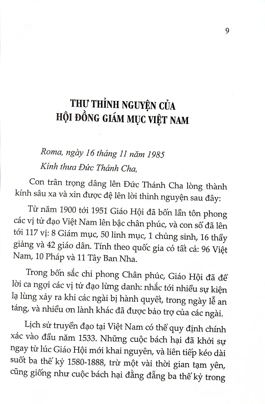 Mục lục chi tiết trang 2 sách 15 đấng thánh tử đạo quê hương tổng giáo phận Hà Nội