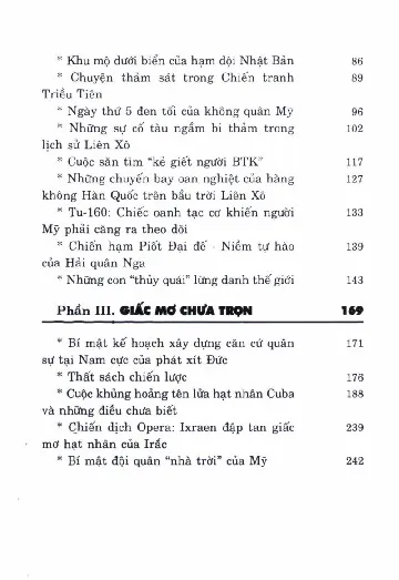 Mục lục chi tiết trang 1 sách Lật lại những trang hồ sơ mật - Tập 2 - Sự thật kinh hoàng