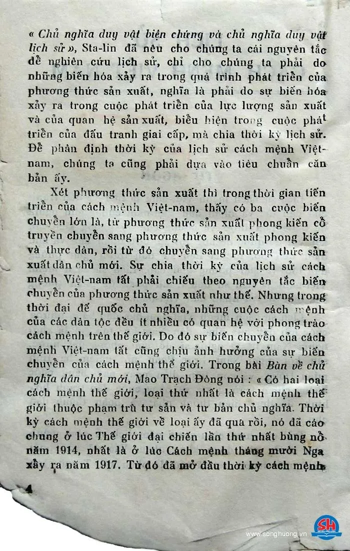 Mục lục chi tiết trang 3 sách Lịch sử cách mệnh Việt Nam