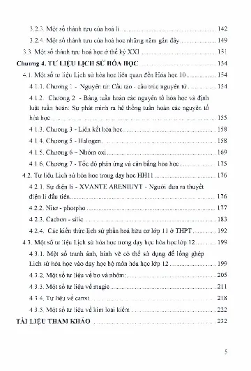 Mục lục chi tiết trang 2 sách Lịch sử Hóa học
