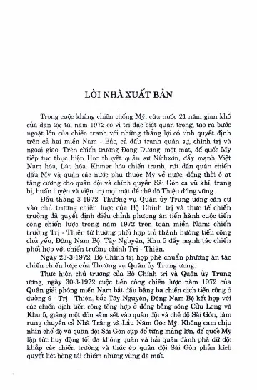 Mục lục chi tiết trang 2 sách Lịch sử kháng chiến chống mỹ cứu nước (1954-1975) - Tập 7 - Thắng lợi quyết định năm 1972