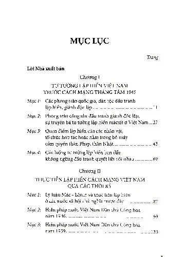 Trang bìa chính thức sách Lịch sử lập hiến cách mạng Việt Nam