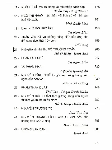 Mục lục chi tiết trang 2 sách Lịch sử và văn hóa Việt Nam - Những gương mặt tri thức - Tập 1