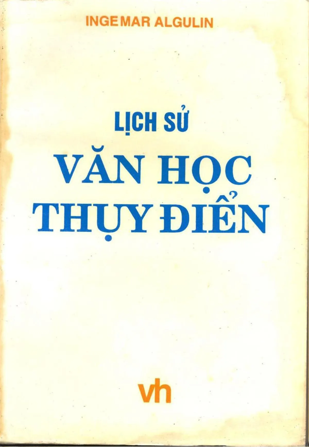 Ảnh bìa của Sách Lịch sử Văn học Thụy Điển
