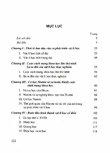 Trang bìa chính thức sách Lịch sử vật lý học