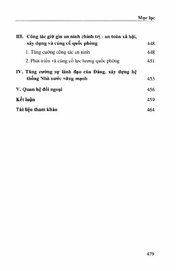 Mục lục chi tiết trang 3 sách Lịch sử Việt Nam từ 1975 đến 1986 tập 14