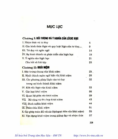 Trang bìa chính thức sách Logic học đại cương