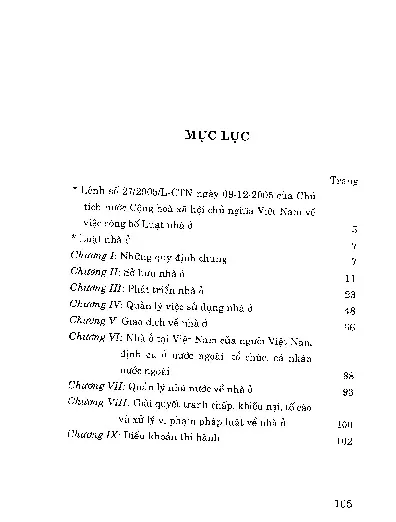 Trang bìa chính thức sách Luật nhà ở