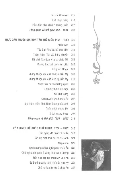 Mục lục chi tiết trang 2 sách Lược sử thế giới - Patricia S. Daniels, Stephen G. Hyslop