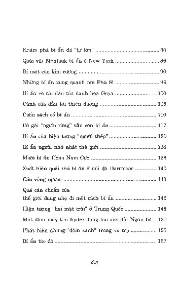 Mục lục chi tiết trang 1 sách Mãi Mãi Là Bí Ẩn - Tập 3