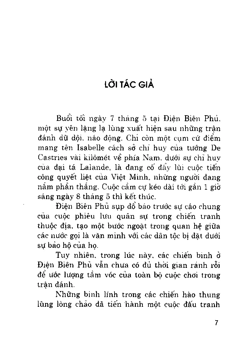 Mục lục chi tiết trang 3 sách Máy bay Mỹ trên bầu trời Điện Biên Phủ