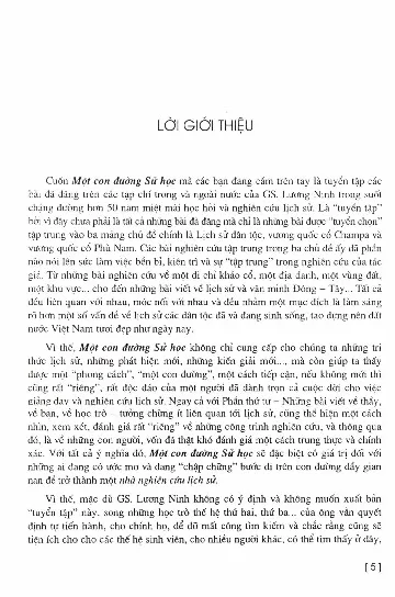 Mục lục chi tiết trang 2 sách Một con đường sử học