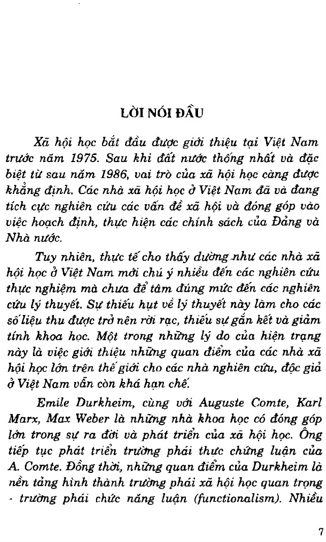 Mục lục chi tiết trang 2 sách Một số quan điểm xã hội học của Durkheim