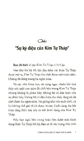 Mục lục chi tiết trang 3 sách Năng lượng kim tự tháp thời đại mới