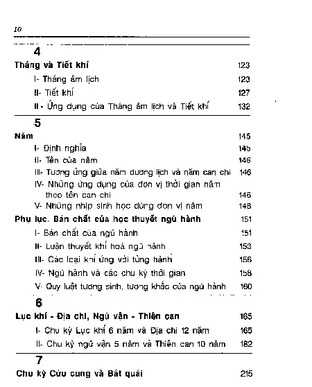 Mục lục chi tiết trang 1 sách Nguyên lý thời sinh học cổ phương đông
