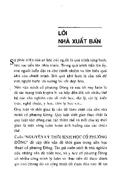 Mục lục chi tiết trang 3 sách Nguyên lý thời sinh học cổ phương đông