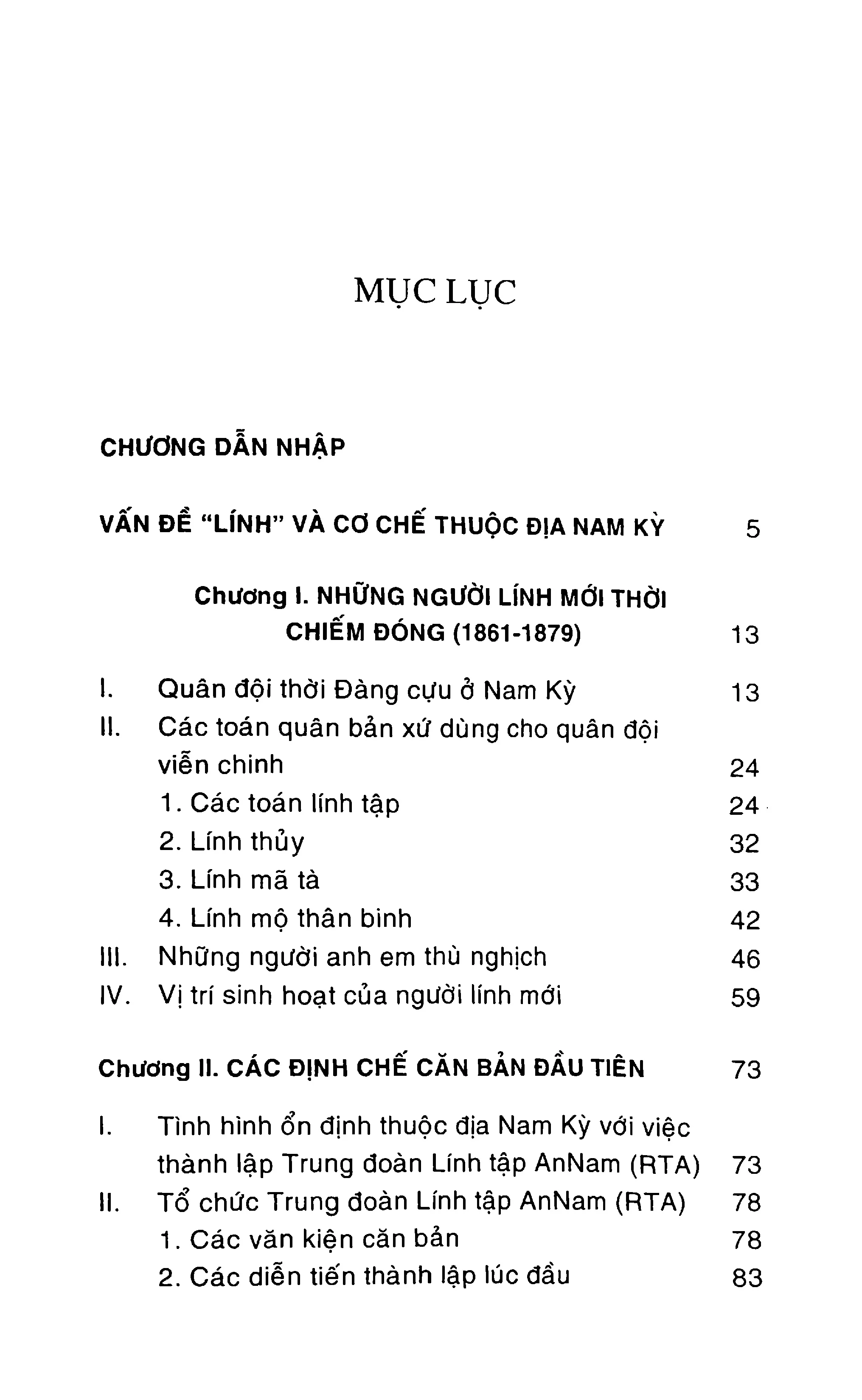 Trang bìa chính thức sách Người lính thuộc địa Nam Kỳ 1861 - 1945