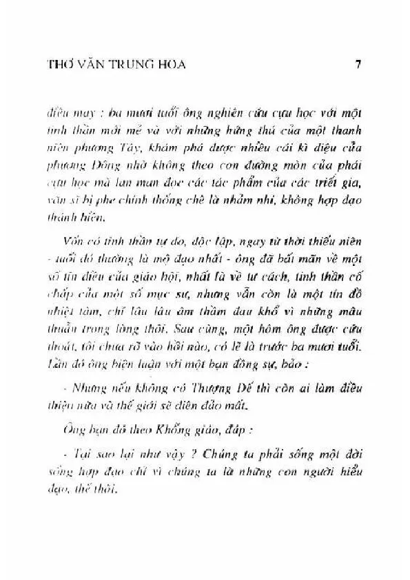 Mục lục chi tiết trang 3 sách Nhân sinh quan và thơ văn Trung Hoa