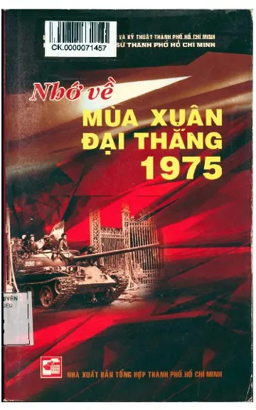 Ảnh bìa của Sách Nhớ về mùa xuân đại thắng năm 1975