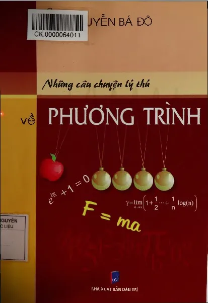 Ảnh bìa của Sách Những câu chuyện lý thú về phương trình