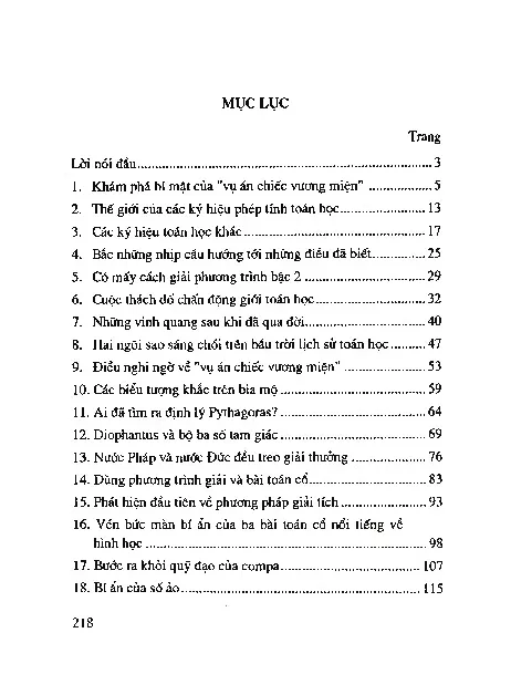 Trang bìa chính thức sách Những câu chuyện lý thú về phương trình