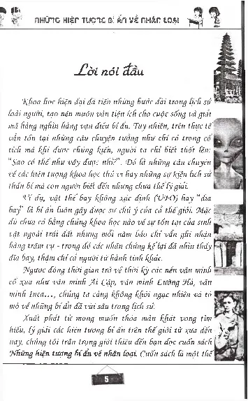 Mục lục chi tiết trang 3 sách Những hiện tượng bí ẩn về nhân loại