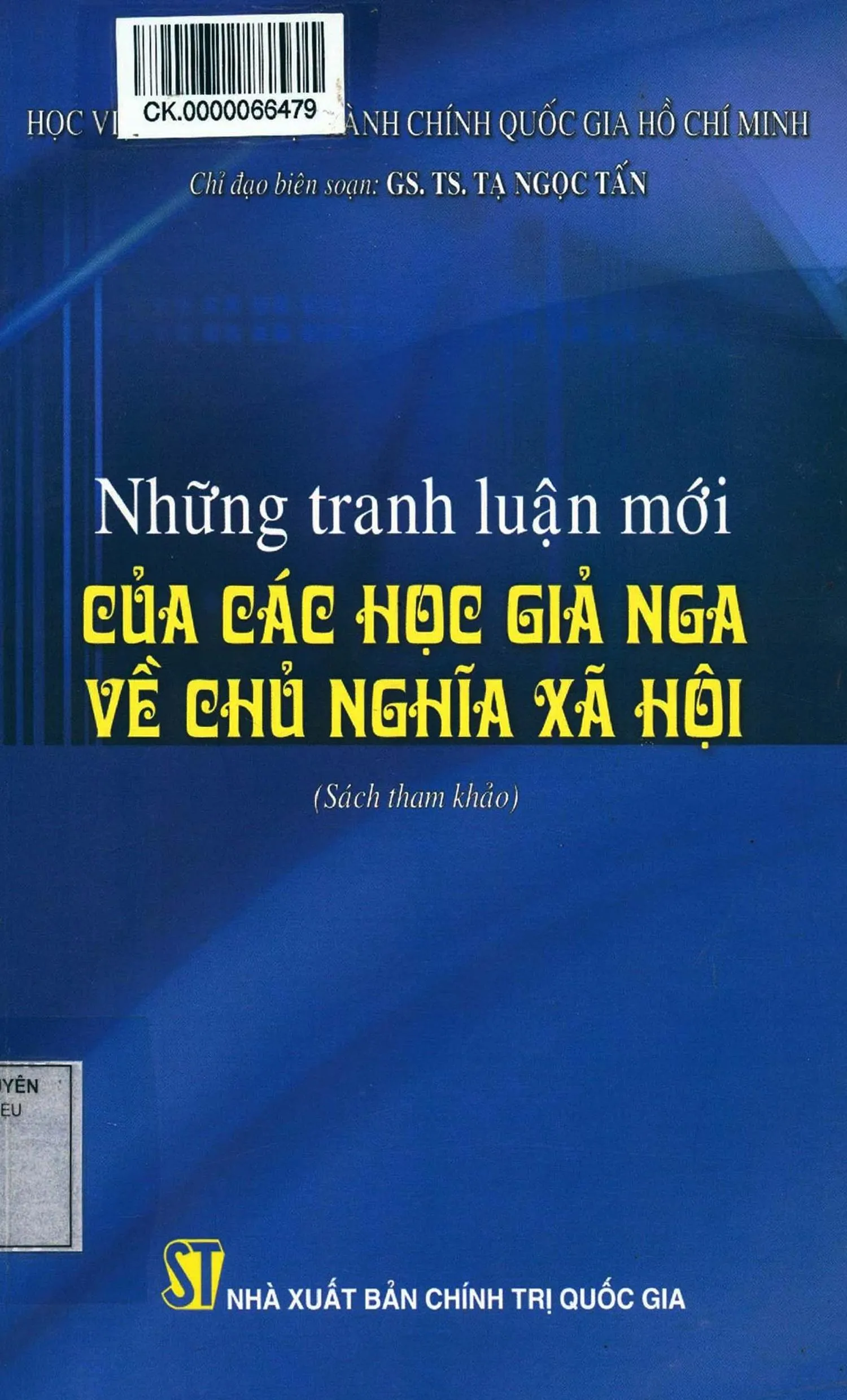 Ảnh bìa của Sách Những tranh luận mới của các học giả Nga về chủ nghĩa xã hội