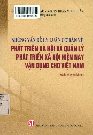 Ảnh bìa của Sách Những vấn đề lý luận cơ bản về phát triển xã hội và quản lý phát triển xã hội hiện nay, vận dụng cho Việt Nam