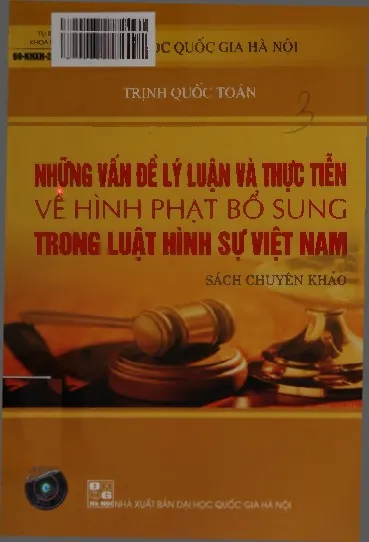 Ảnh bìa của Sách Những vấn đề lý luận và thực tiễn về hình phạt bổ sung trong luật hình sự Việt Nam