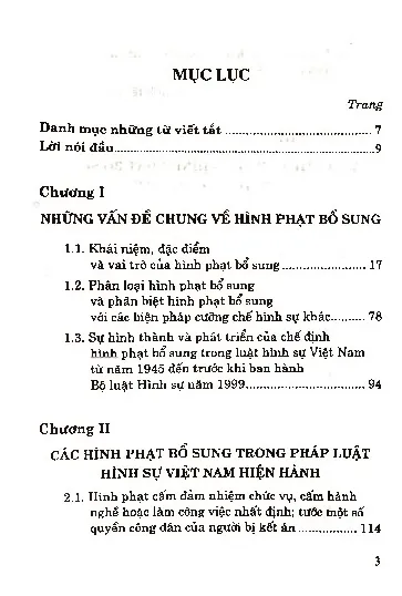 Trang bìa chính thức sách Những vấn đề lý luận và thực tiễn về hình phạt bổ sung trong luật hình sự Việt Nam