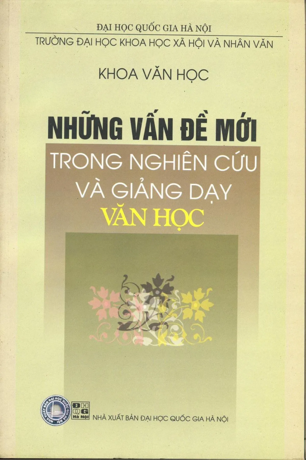 Ảnh bìa của Sách Những vấn đề mới trong nghiên cứu và giảng dạy văn học