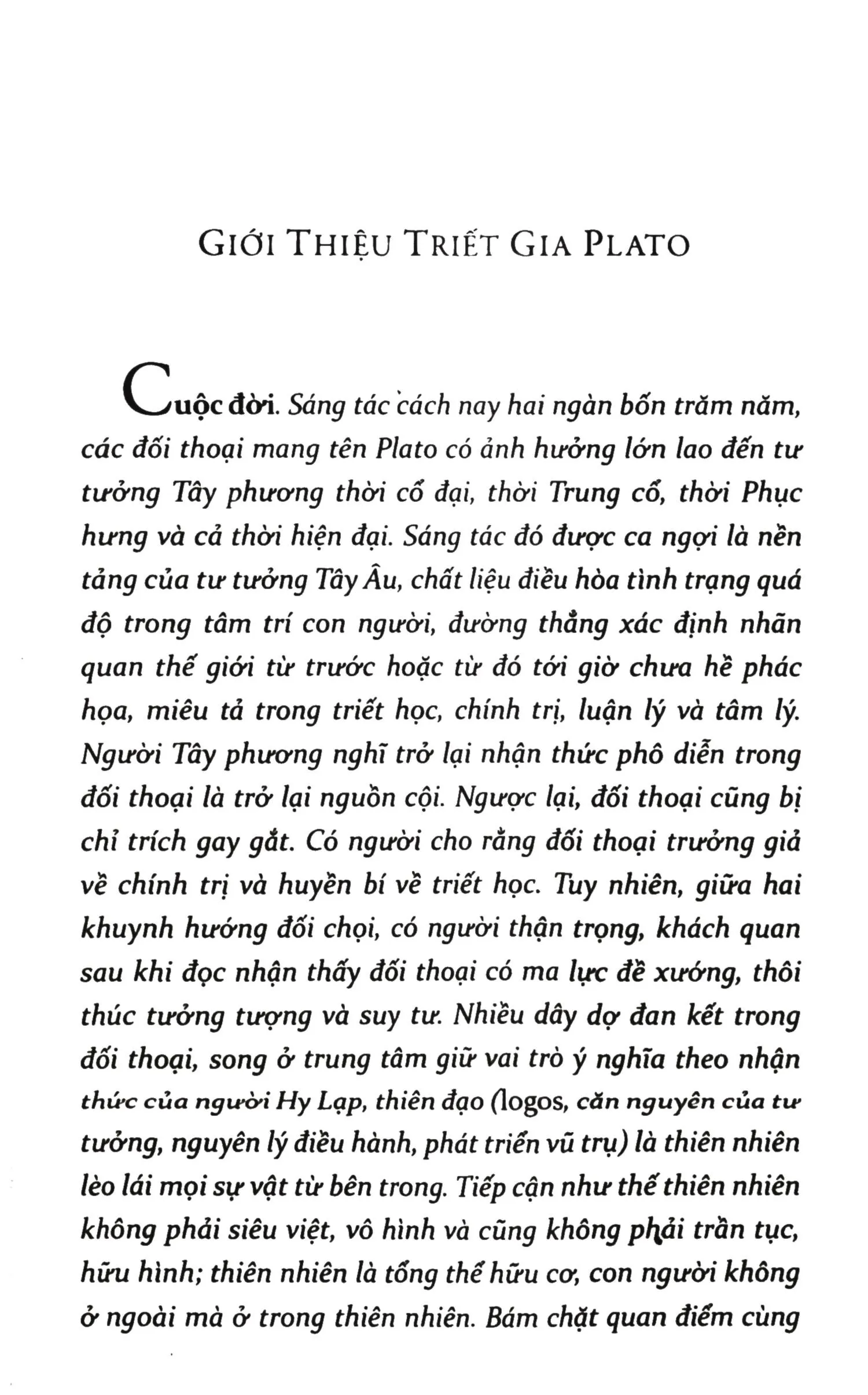 Mục lục chi tiết trang 1 sách Plato cộng hòa