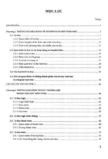 Trang bìa chính thức sách Phát triển tư duy thông qua dạy học môn toán ở trường phổ thông