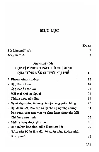 Trang bìa chính thức sách Phong cách Hồ Chí Minh